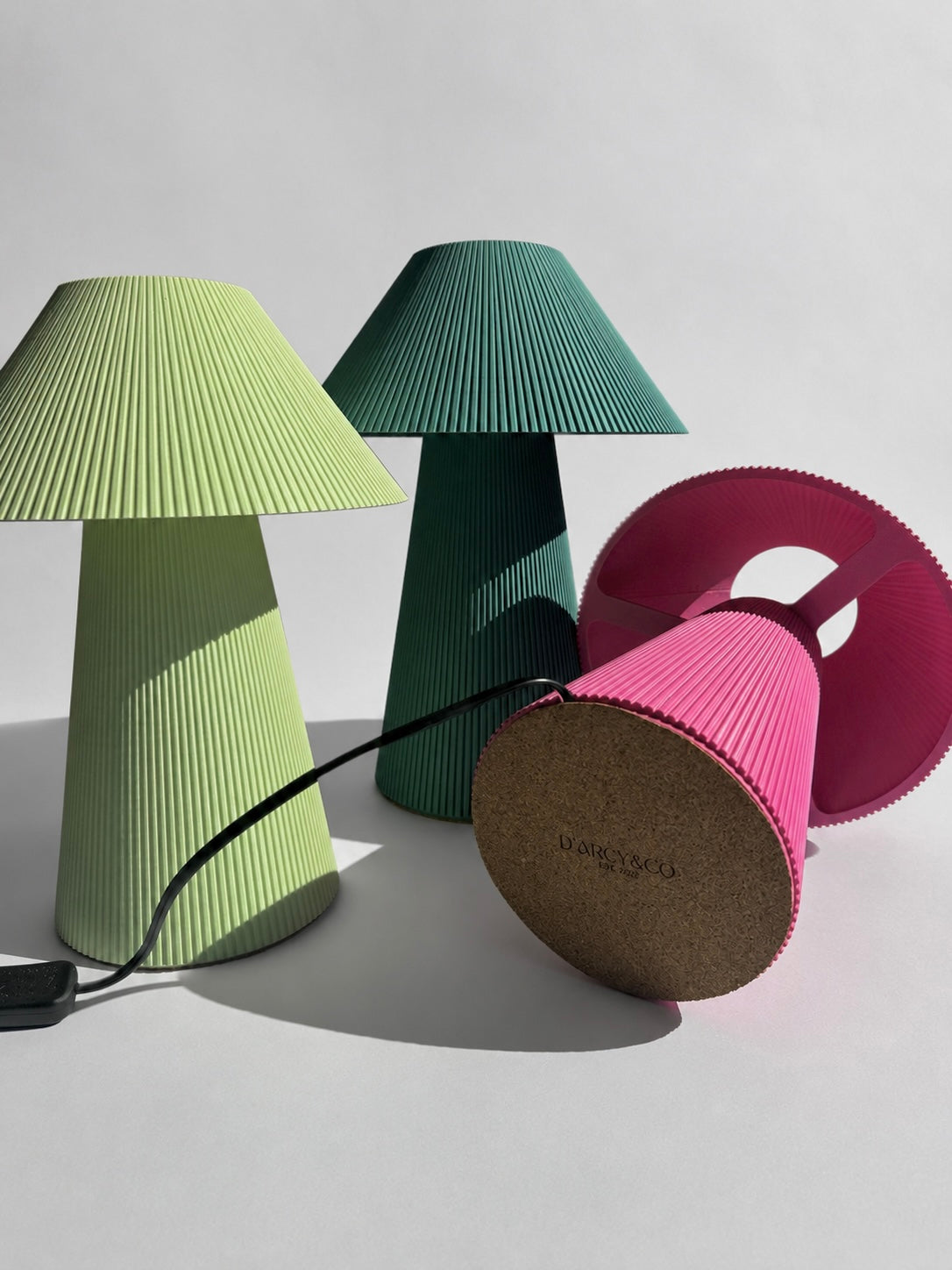 Pleated lamps