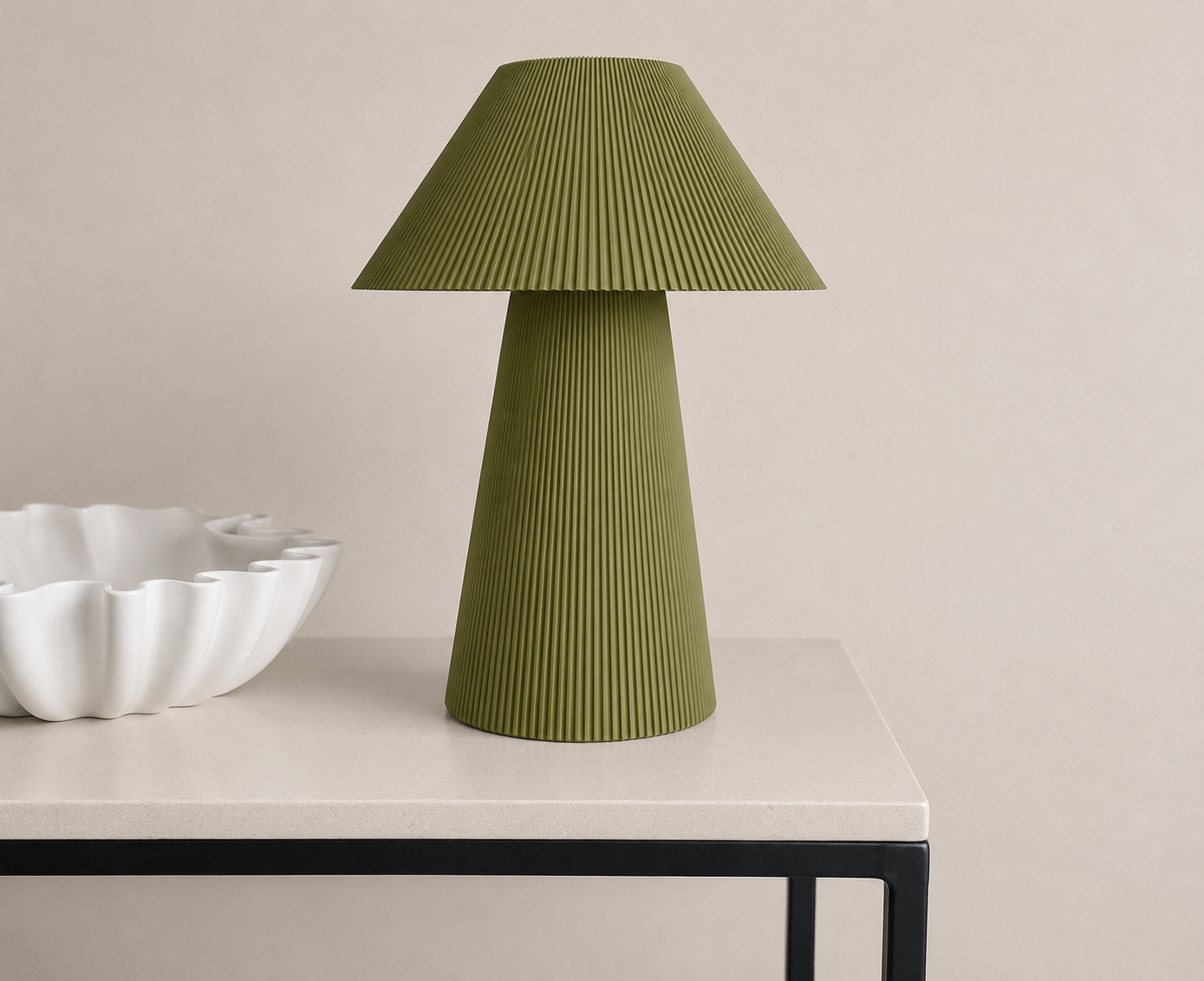 Pleated lamp large