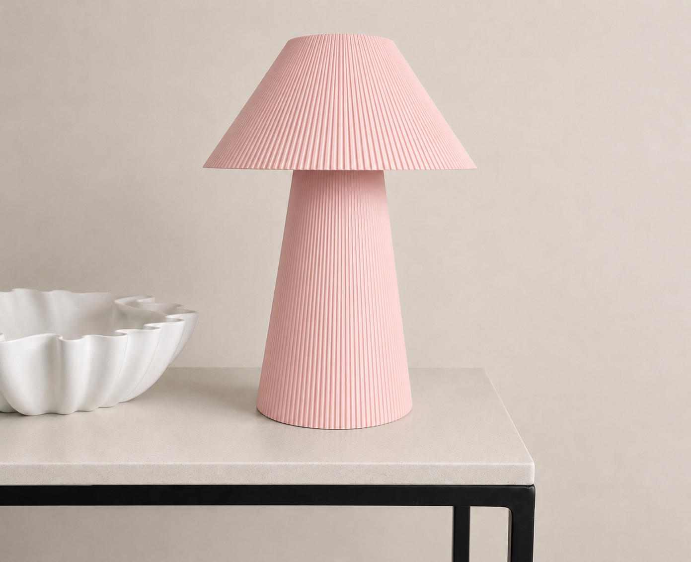 Pleated lamp medium