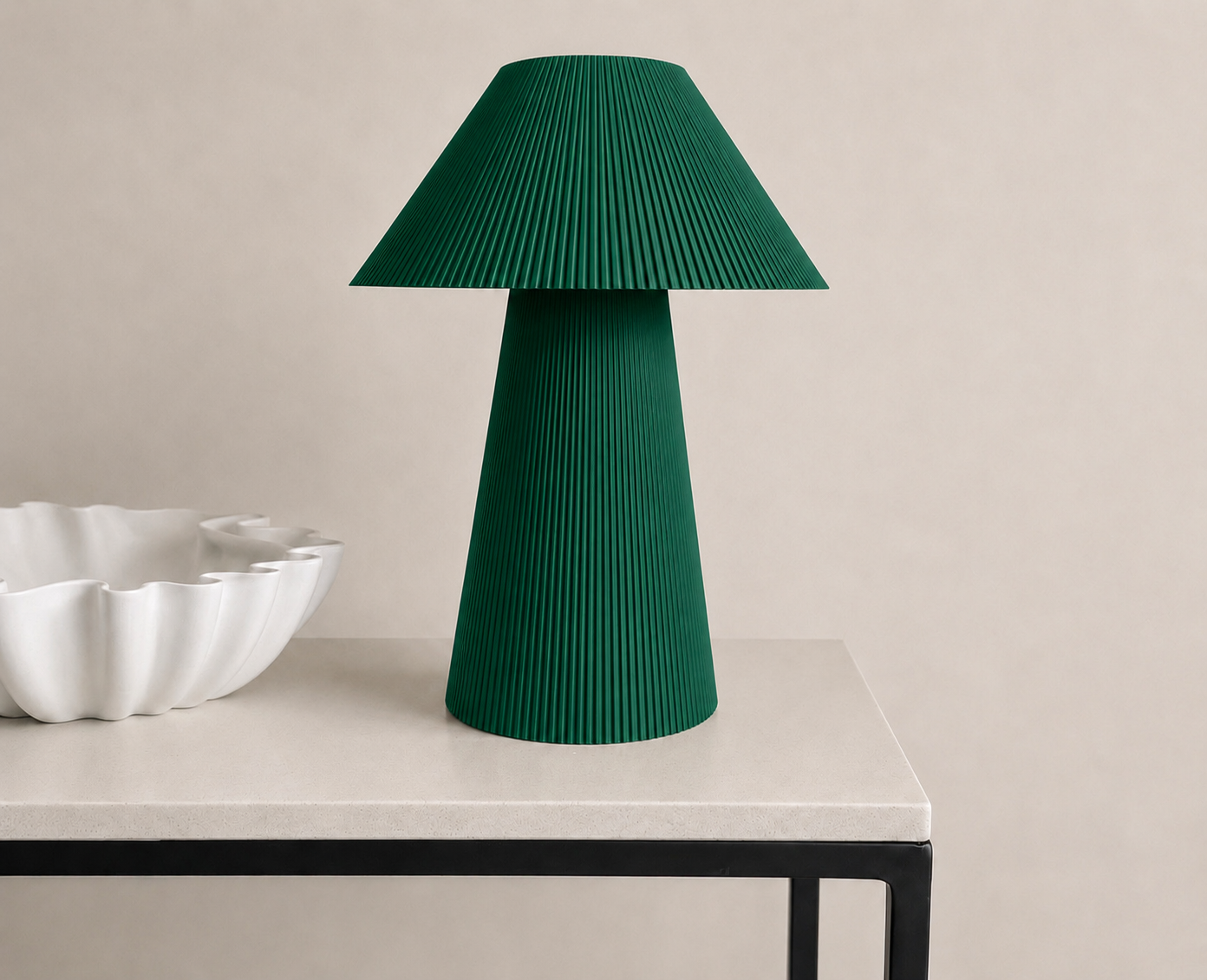 Pleated lamp large