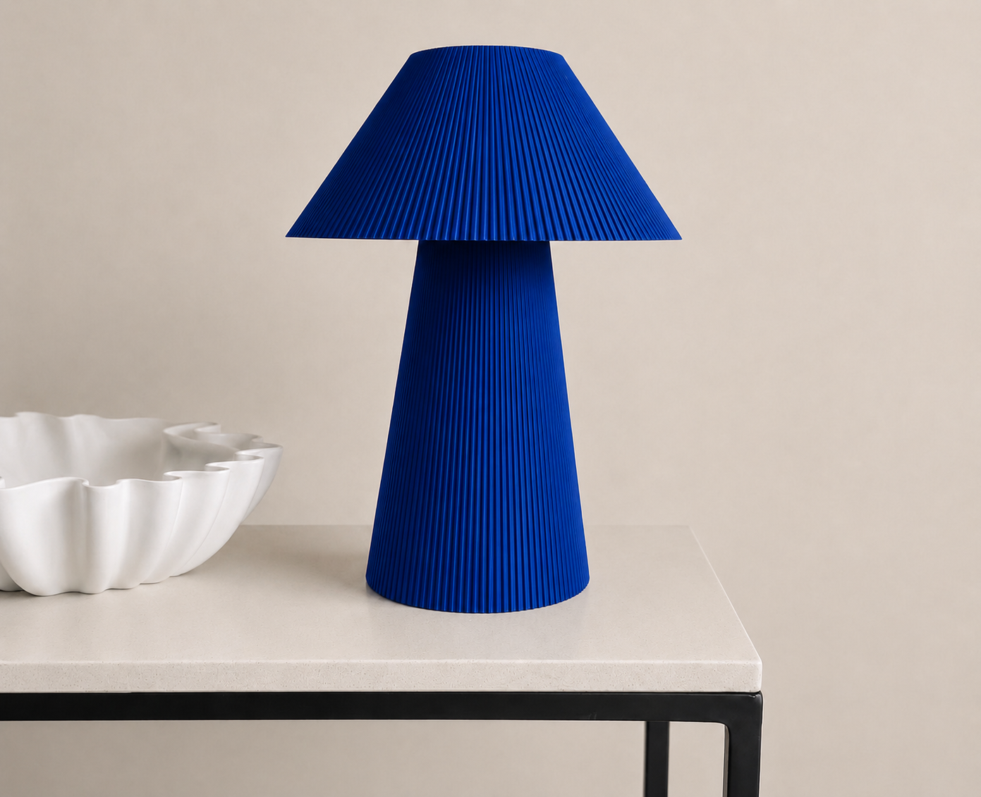 Pleated lamp large