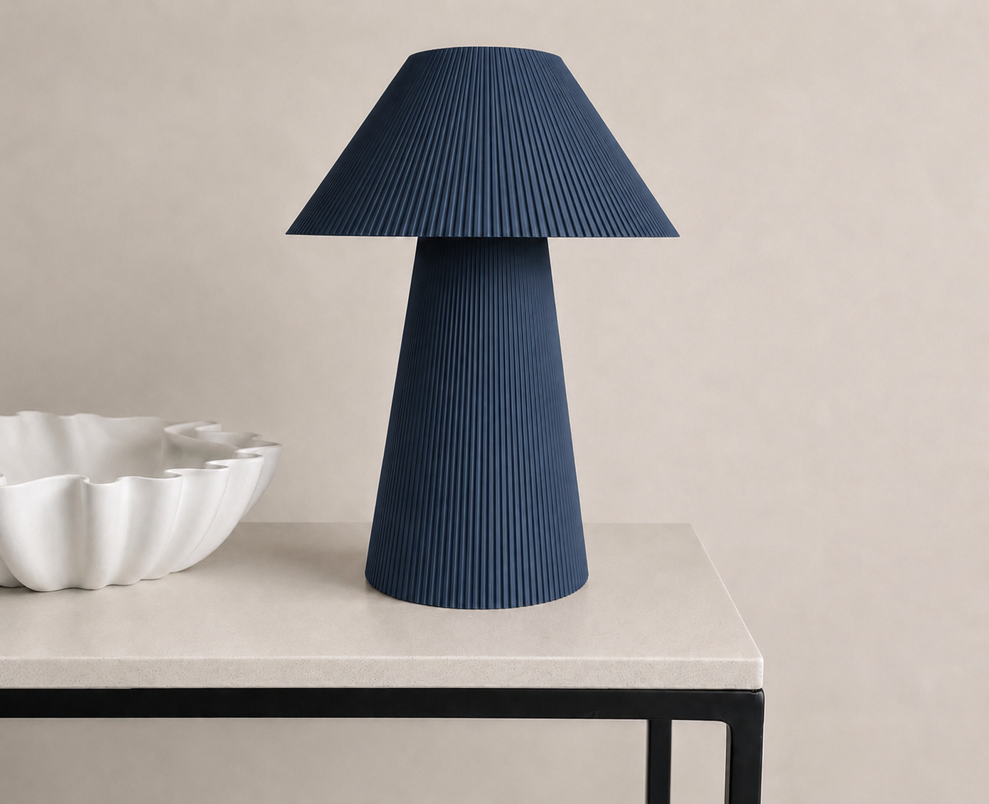Pleated lamp large