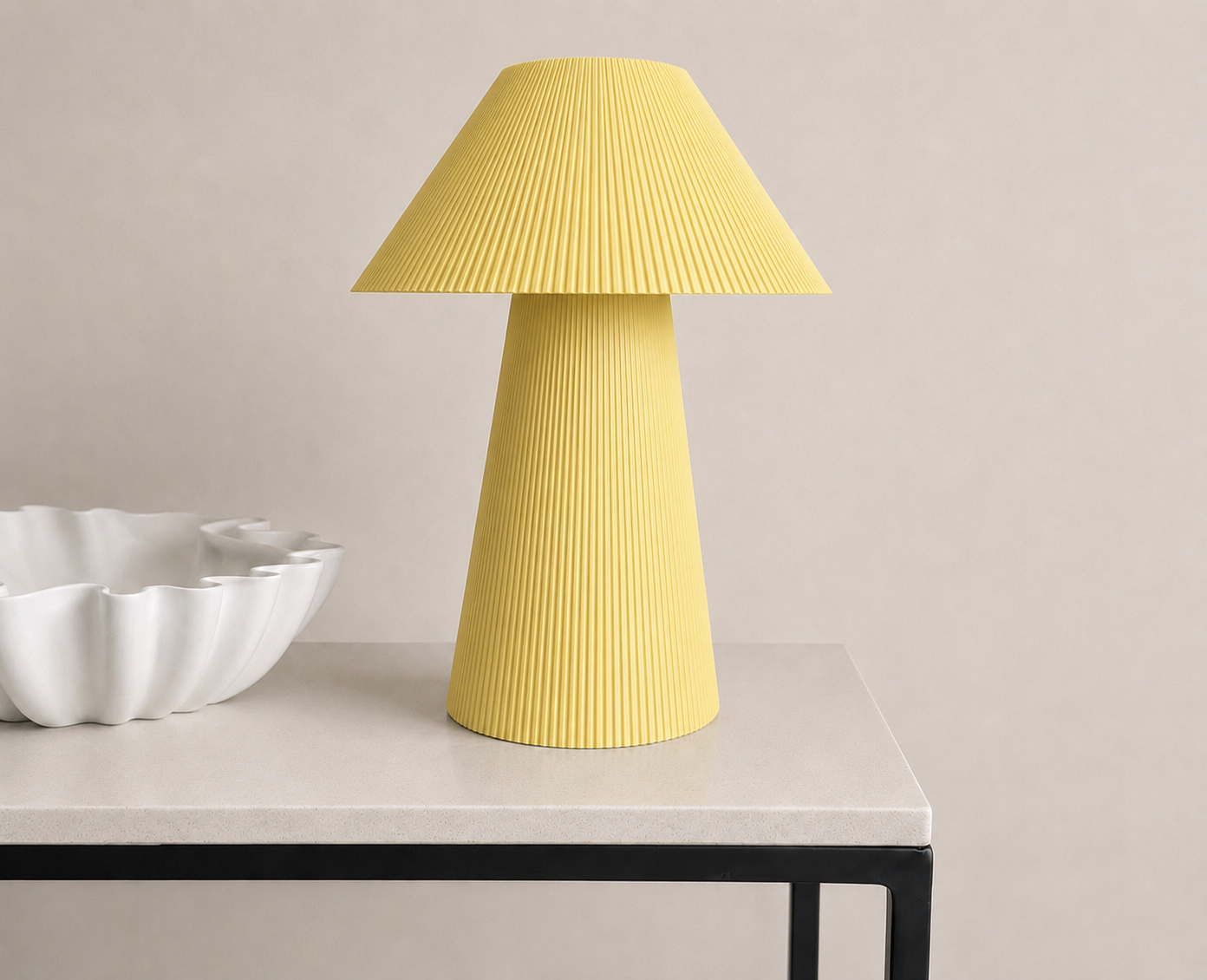 Pleated lamp large