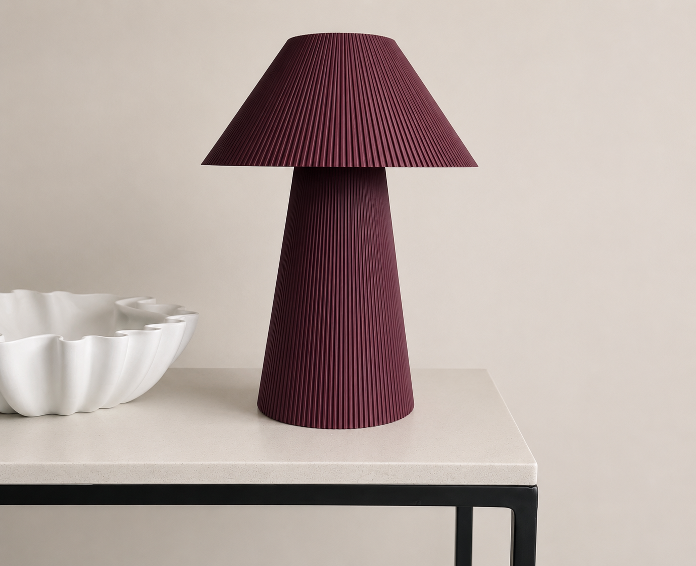 Pleated lamp large