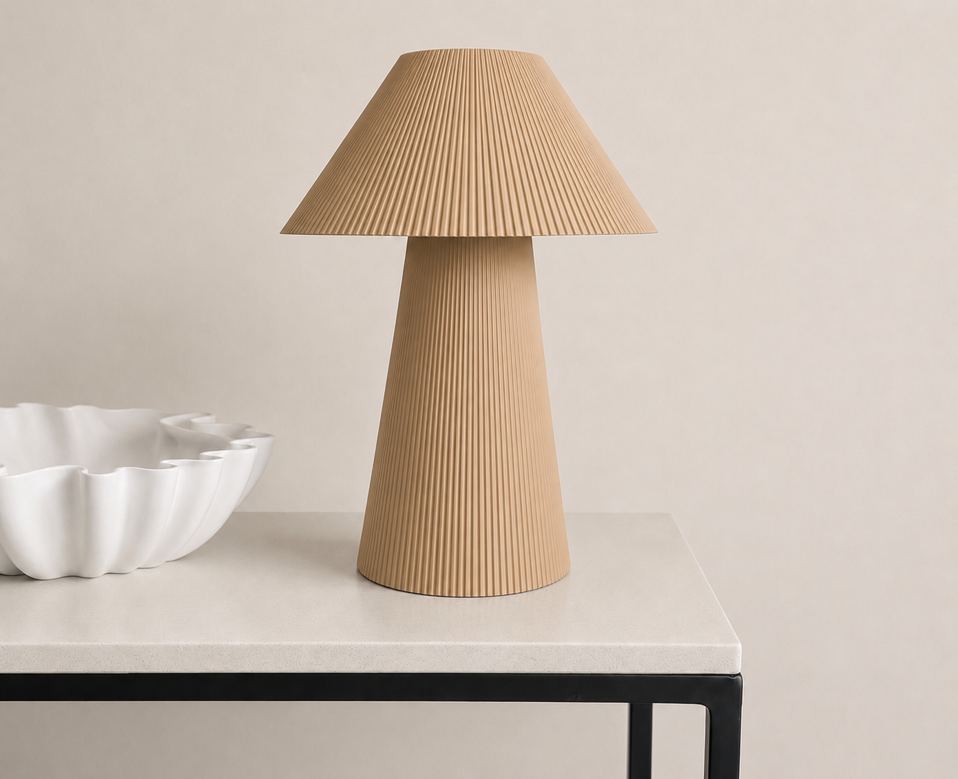 Pleated lamp large