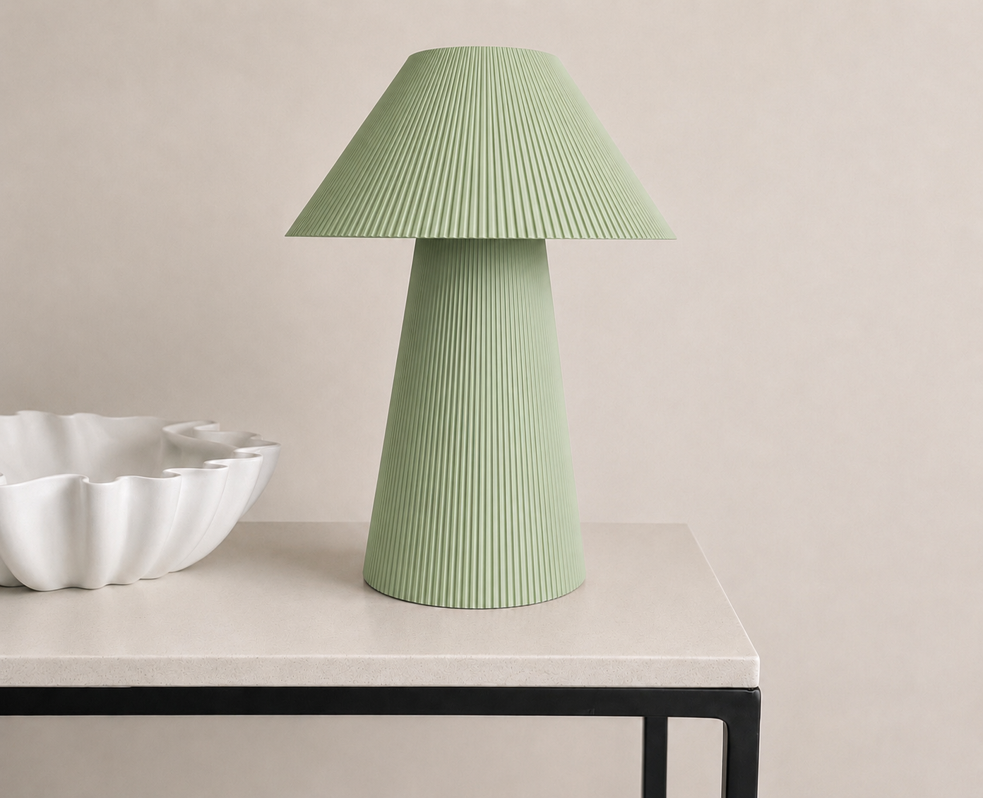 Pleated lamp large
