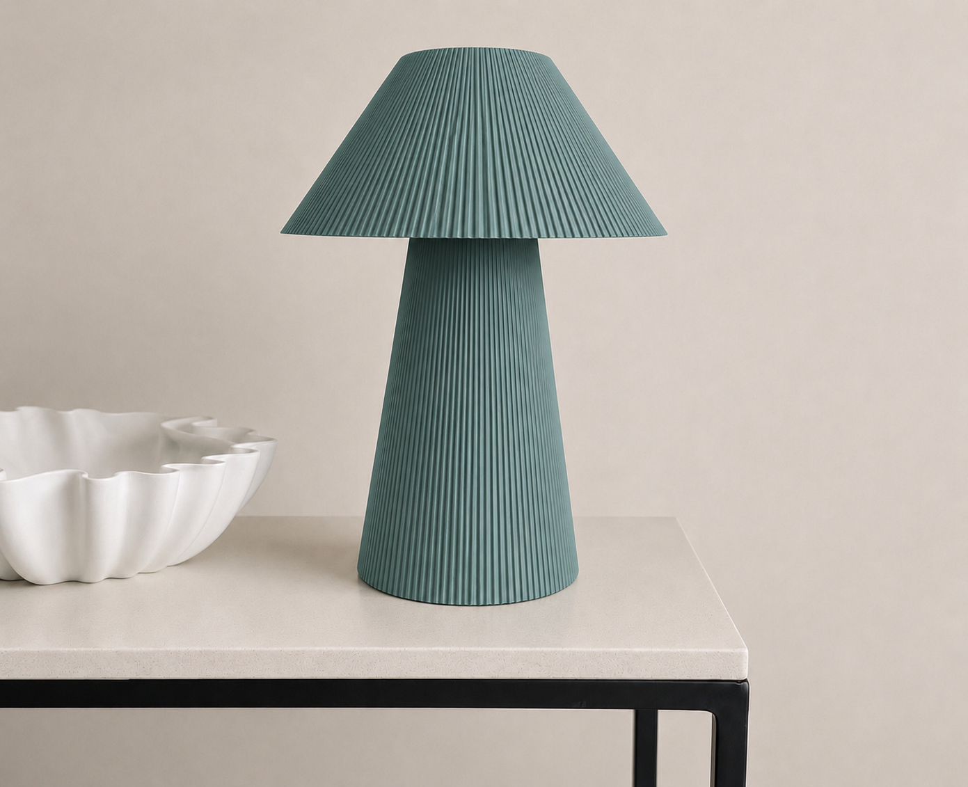 Pleated lamp large