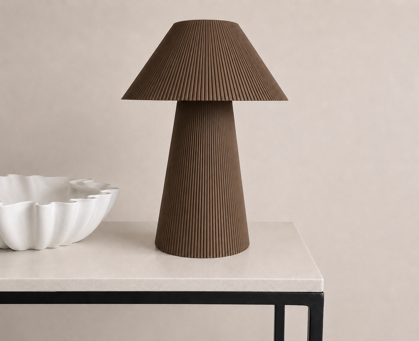 Pleated lamp large