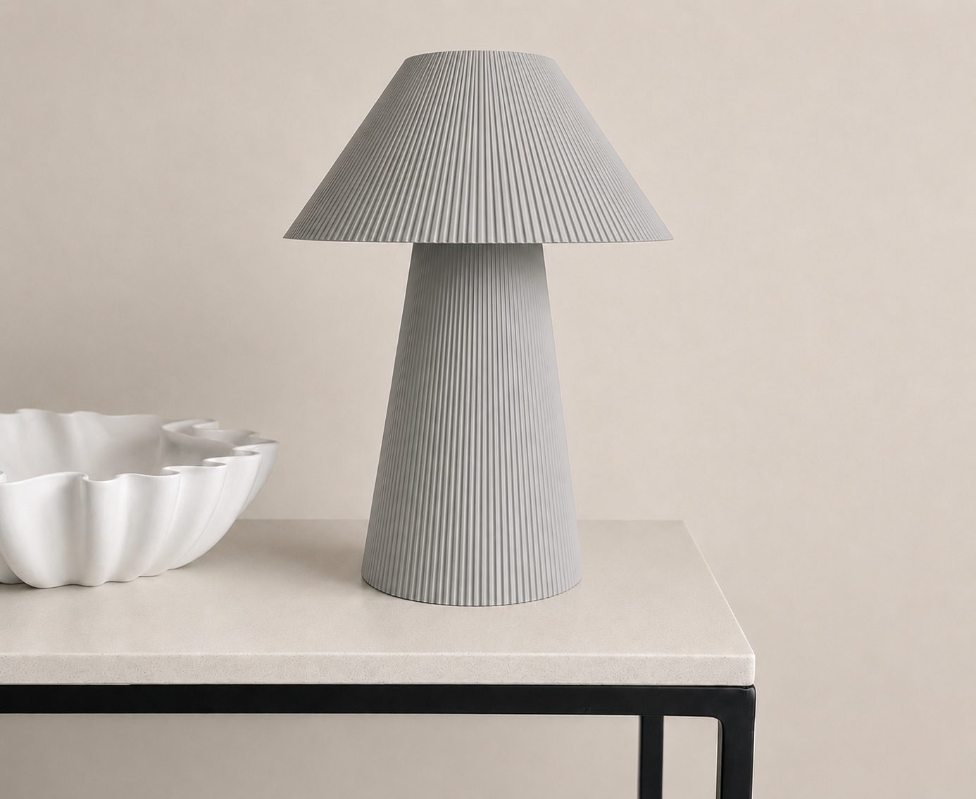 Pleated lamp large