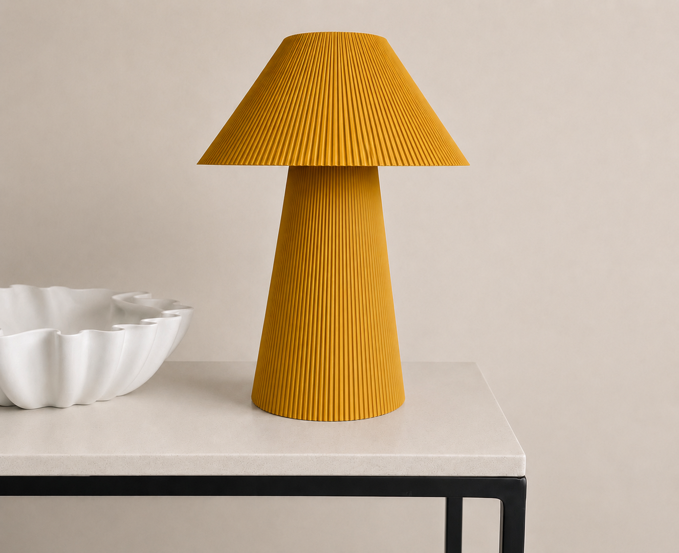 Pleated lamp large