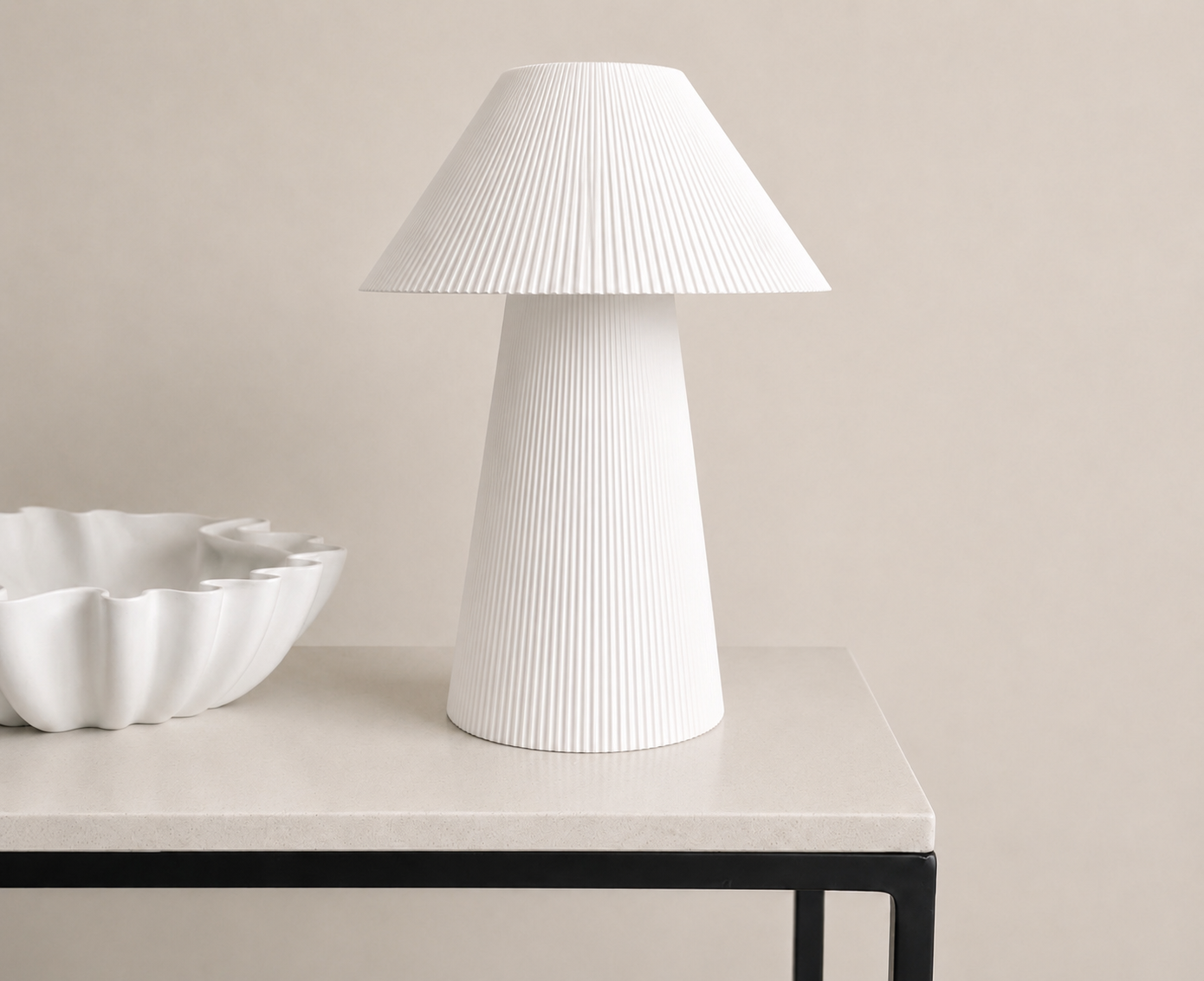 Pleated lamp large
