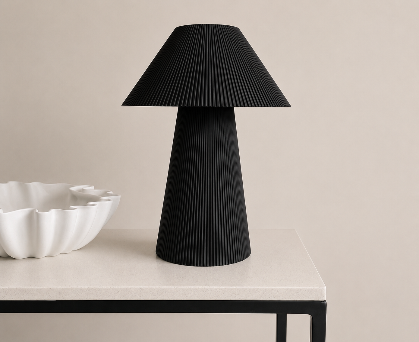 Pleated lamp large