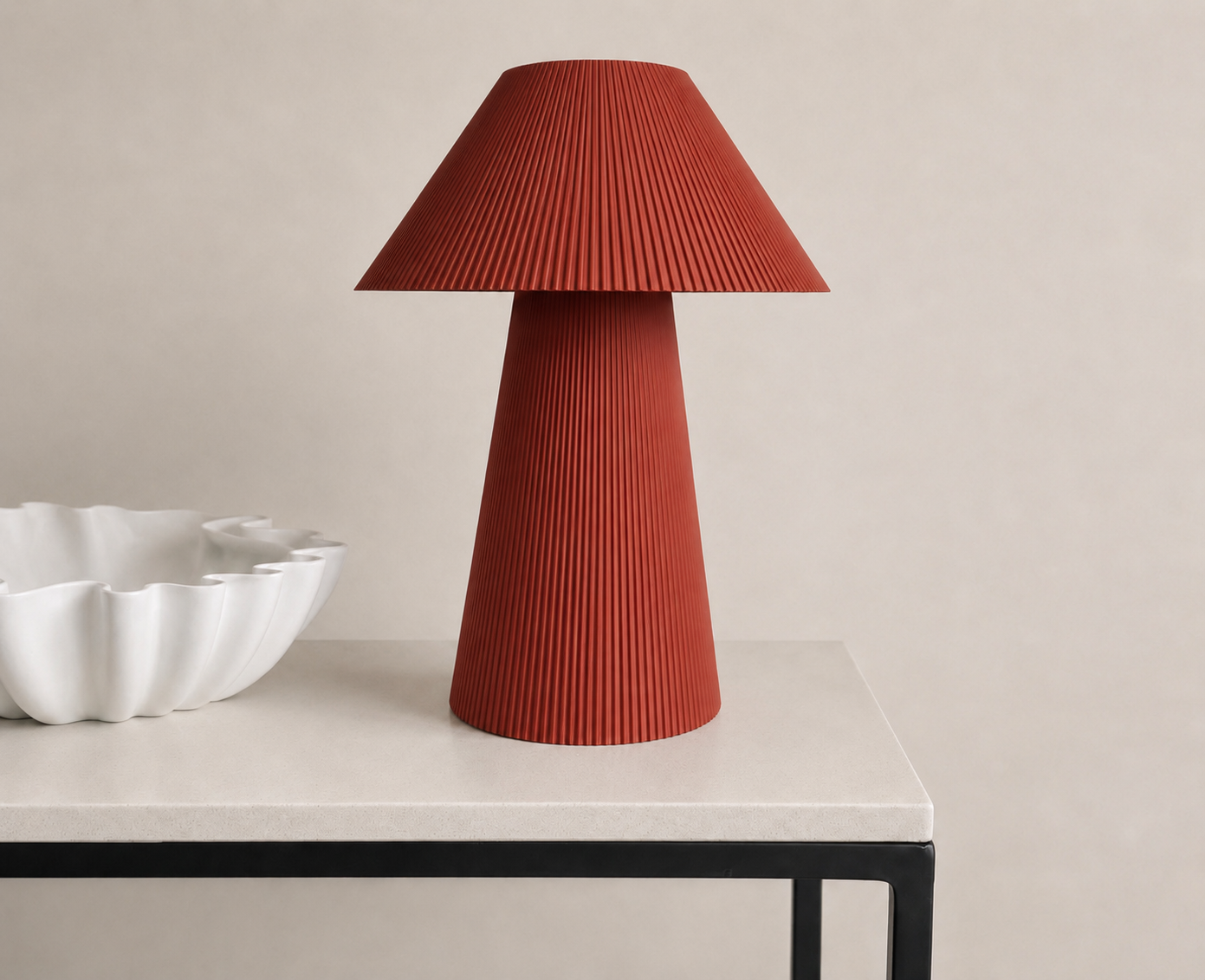 Pleated lamp large